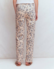 Straight Leg Pocket Jeans-Ivory Floral / Boden Discount