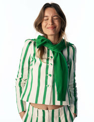Salisbury Jacket-Ivory, Fresh Green Stripe / Boden us