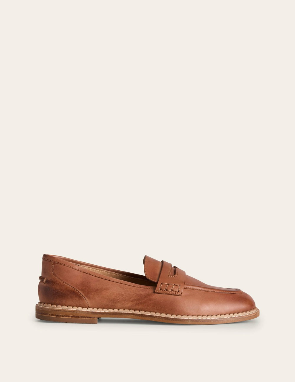 Nya Penny Loafers-Tan Burnished Leather / Boden Online