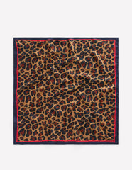 Elisabeth Silk Square Scarf-Multi, Cheetah Pop / Boden Discount