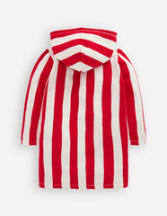 Towelling Zip-Up Throw-On-Red Stripe / Boden Online