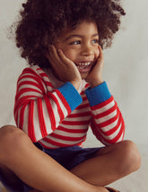 Chunky Sweater-High Risk Red/Ecru Marl Stripe / Boden us
