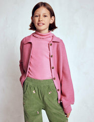 Ribbed Roll Neck Top-Pink Haze / Boden us
