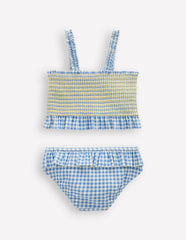 Pretty Peplum Bikini-Smocked Gingham Daisy / Boden Sale