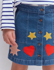 A Line Button Through Skirt-Mid Vintage Shapes / Boden Online