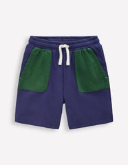 Waffle Mix Shorts-Navy Blue / Boden Discount
