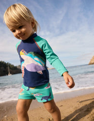 Fun Rash Vest Set-Aquamarine Blue Turtles / Boden Online