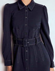 Anita Long Sleeve Shirt Dress-Navy / Boden Discount