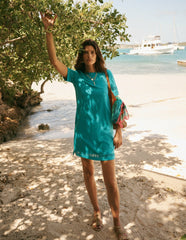 Hattie Jersey T-shirt Dress-Glaze Blue / Boden Sale