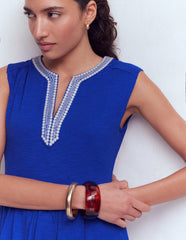 May Jersey Midi Dress-Bright Blue / Boden Outlet