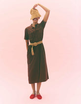 Mavis Midi Jersey Shirt Dress-Bitter Chocolate / Boden Discount