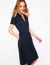 Naomi Short Sleeve Dress-Navy / Boden Online