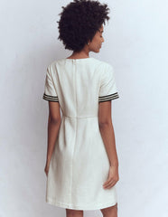 A-line Trim Short Dress-Ivory / Boden Discount