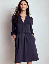 Naomi Relaxed Jersey Dress-Navy / Boden us