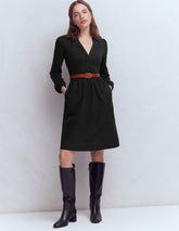 Amy Short Jersey Dress-Black / Boden On sale