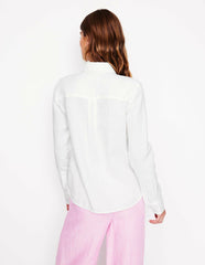 Sienna Linen Shirt-White / Boden Online