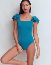 Mega Ruffle Swimsuit-Cosmo / Boden us
