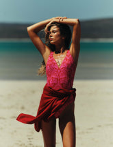 Arles Swimsuit-Salsa, Ornamental Foliage / Boden us