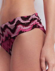 Classic Fold Bikini Bottoms-Pink, Zig zag Wave / Boden Sale