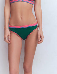 Porto Bikini Bottoms-Mangrove Green, Embroidery / Boden Sale