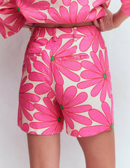 Belgravia Linen Shorts-Pink, Daisy Blossom / Boden Online