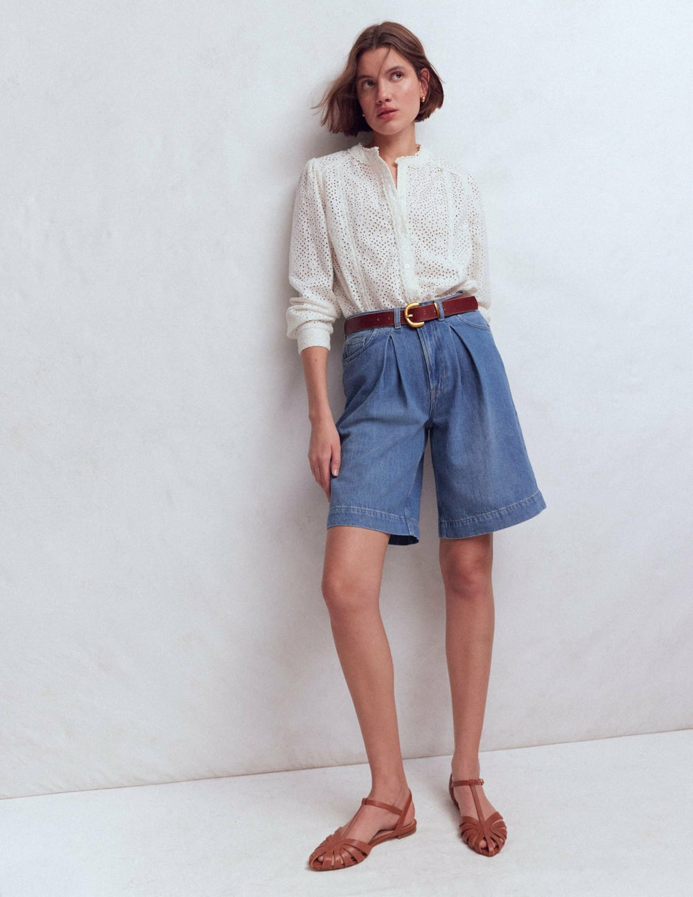 Denim Bermuda Short-Light Vintage / Boden On sale