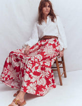 Abigail Poplin Maxi Skirt-Botanical Flourish / Boden Online