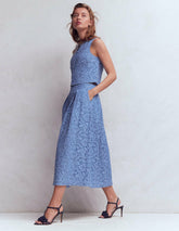 Verity Lace Skirt-Cornflower Blue / Boden us