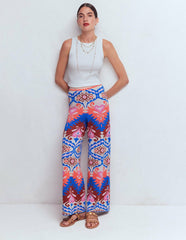 Jacquard Knitted Pants-Multi Aztec / Boden On sale