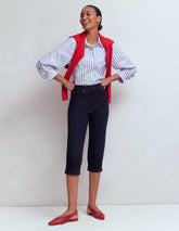 5-pocket Capri Jeans-Indigo / Boden us