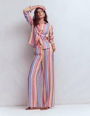 Belgravia Linen Pants-Multi Stripe / Boden Sale