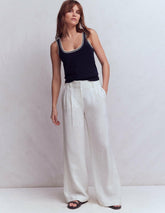 Kensington Linen Pants-White / Boden Sale
