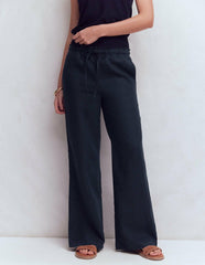 Islington Linen Pants-Navy / Boden Online