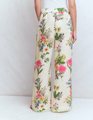 Kensington Linen Pants-Ivory, Delicate Blossom / Boden