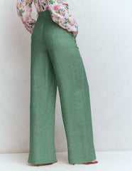 Belgravia Linen Pants-Aloe Green Chambray / Boden Online