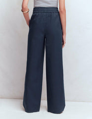 Greenwich Tie Waist Pants-Navy / Boden Outlet