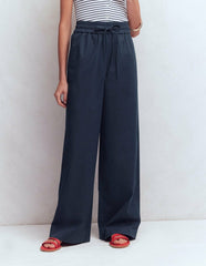 Greenwich Tie Waist Pants-Navy / Boden Outlet
