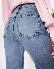 High Rise Straight Leg Jeans-Light Vintage / Boden Online