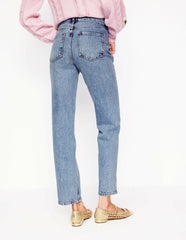 High Rise Straight Leg Jeans-Light Vintage / Boden Online
