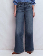 High Rise Wide Leg Jeans-Mid Vintage / Boden