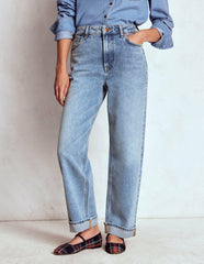 Mid Rise Straight Leg Jeans-Light Vintage / Boden Online