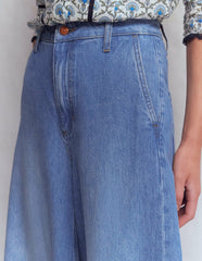 High Rise Palazzo Jeans-Light Wash / Boden us