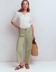 Primrose Cropped Pants-Soft Green / Boden