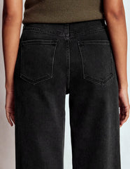 Mid Rise Straight Leg Jeans-Washed Black / Boden Discount