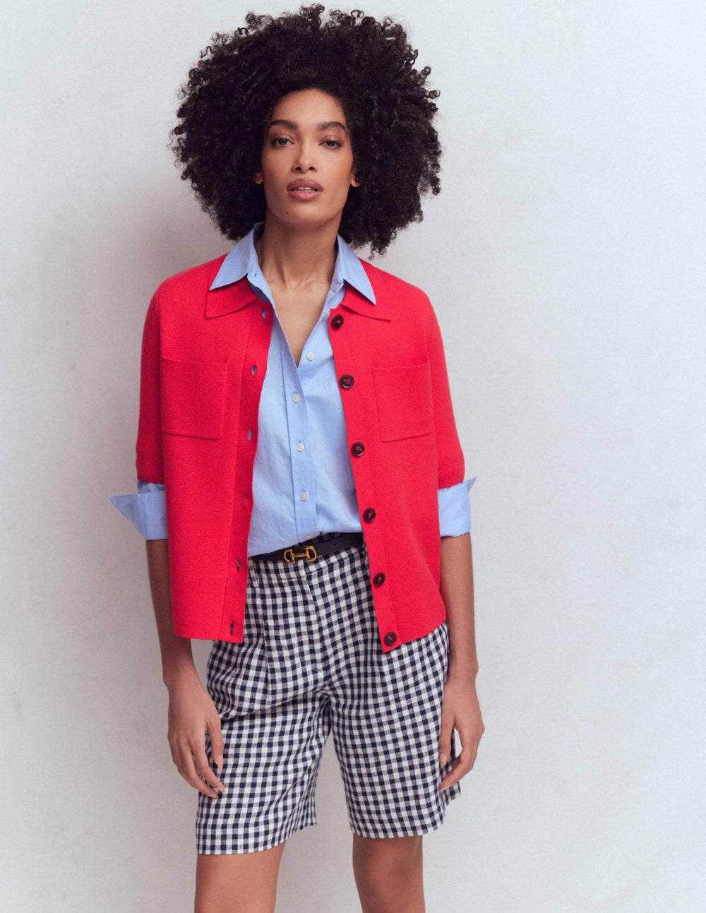 Short Sleeve Knit Shirt-Bright Cherry / Boden On sale