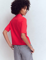 Short Sleeve Knit Shirt-Bright Cherry / Boden On sale