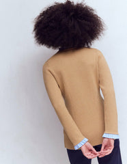 Joanna Fitted Knitted Jacket-Camel Melange / Boden