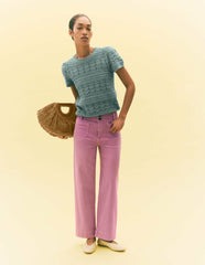 Monica Knitted T-Shirt-Blue / Boden Outlet