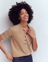 Liz Henley T-Shirt-Chinchilla Melange / Boden