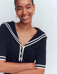 Sailor Collar sweater-Navy / Boden Discount